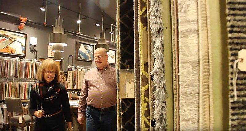 dwell president and vice president in showroom