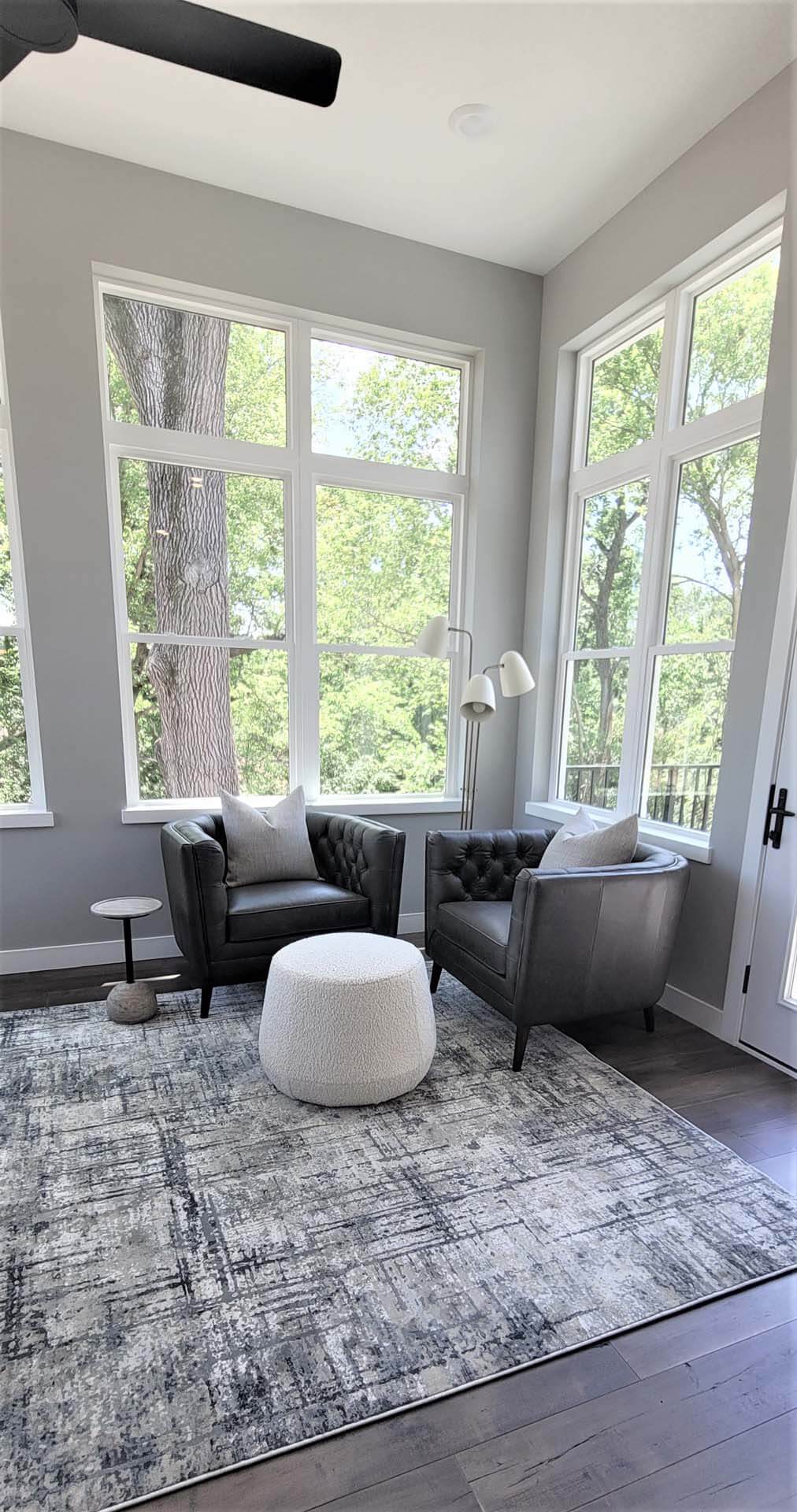 Timeless Transitional Sunroom Seating