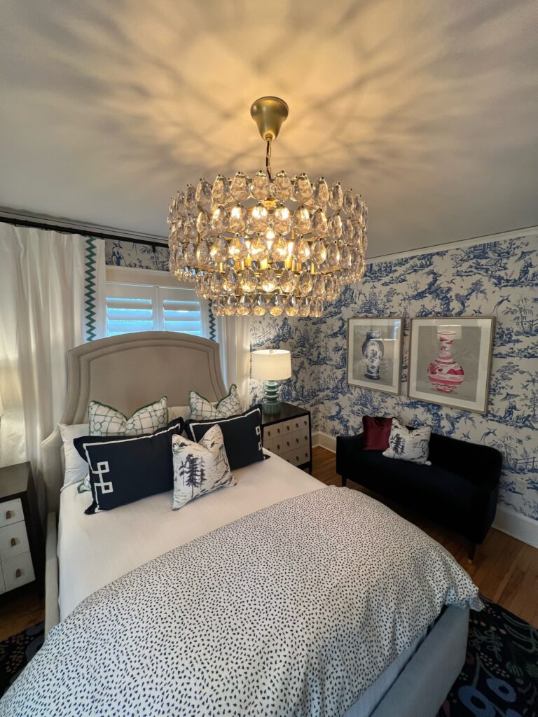 Preppy Guest Suite Chandelier