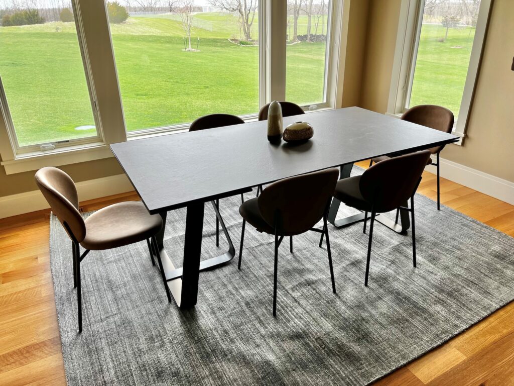Transitional Luxe Dining Room Table