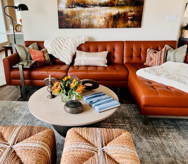 Layered Living Great Room Textured Fabrics
