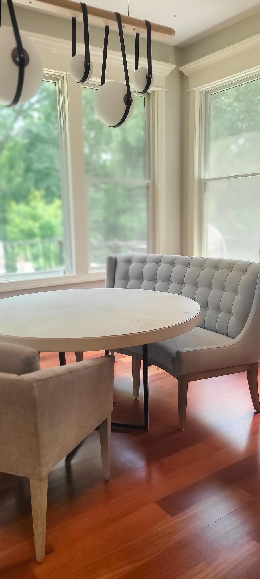 Sophisticated Kitchen Dining Room Seating