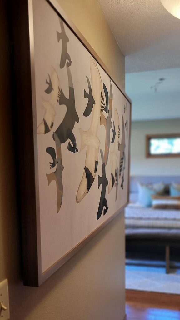 Earthy Primary Bedroom Bird Wall Art