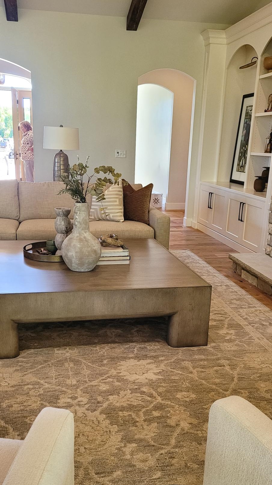 Charming Transitional Great Room Coffee Table