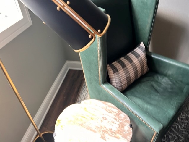 Eclectic Transitional Green Armchair