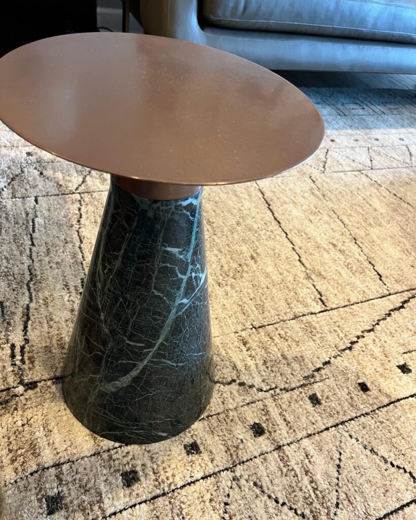 Masculine Modern Lake Home End Table