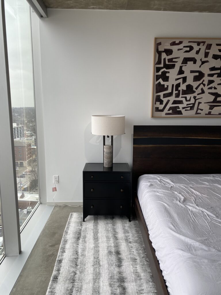 Modern Loft Bedroom Side Table