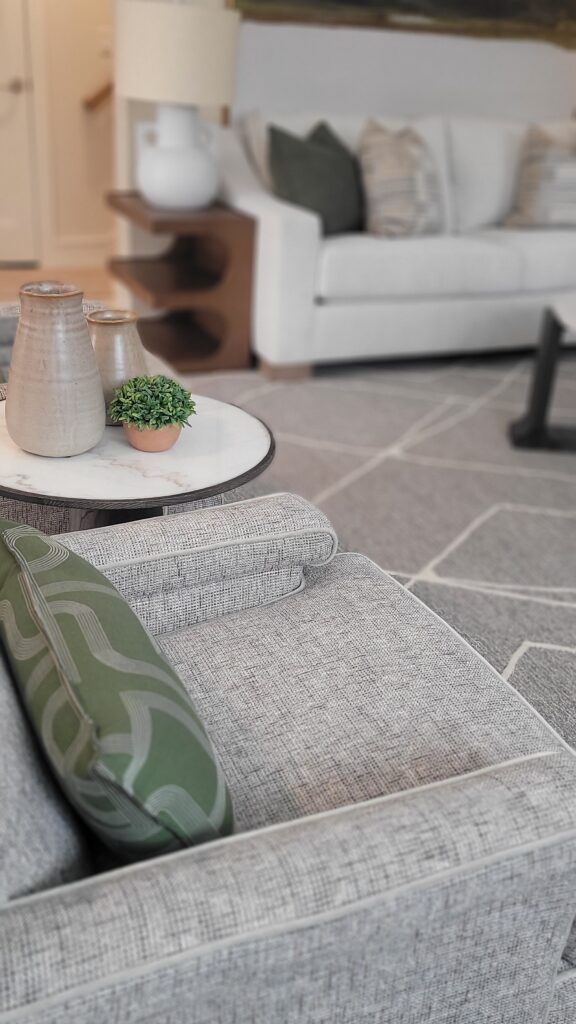 airy lower level arm chair pillow