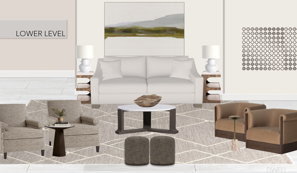 airy lower level design board