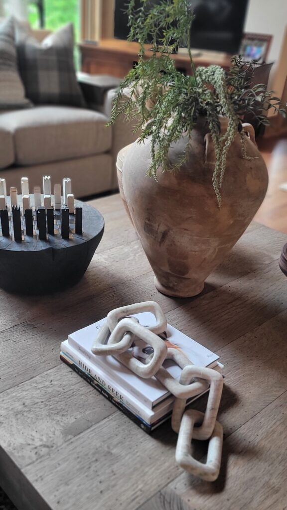 lake geneva cabin coffee table
