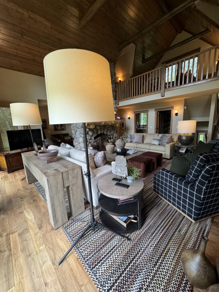 lake geneva cabin floor lamp