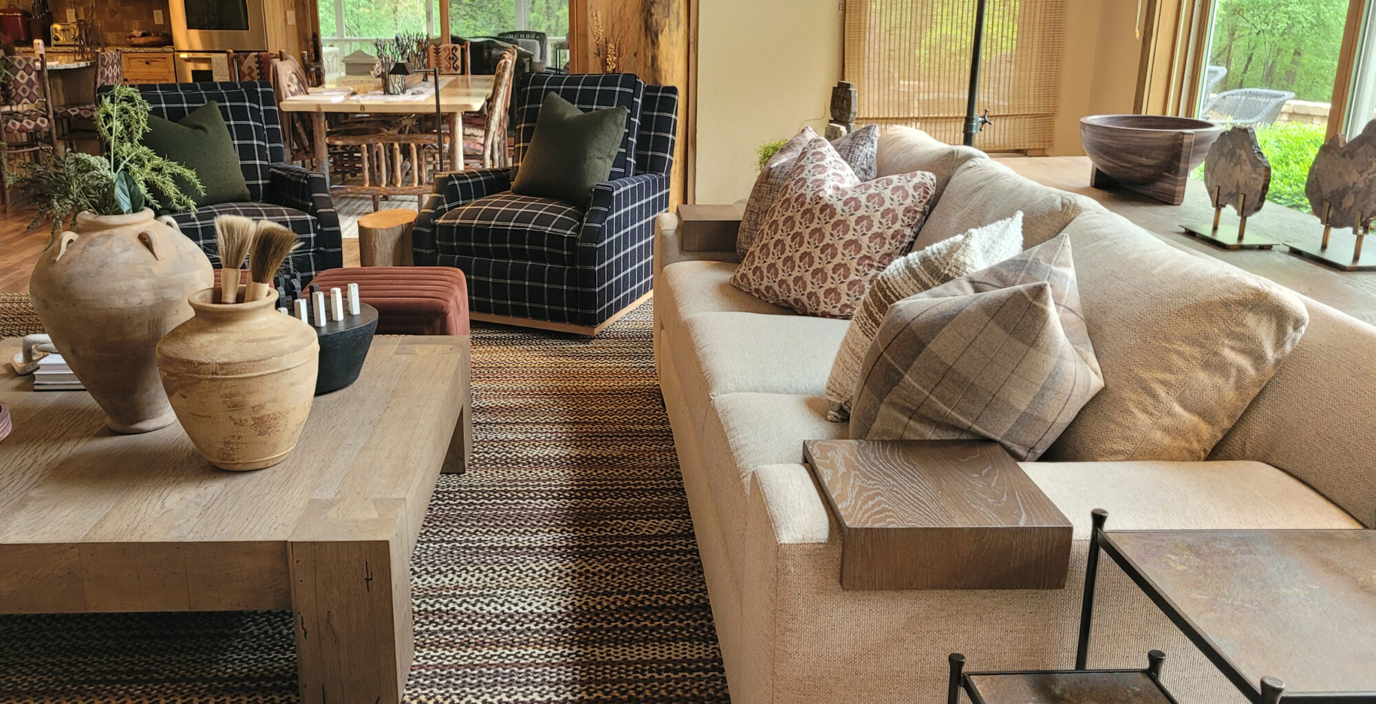 lake geneva cabin living space