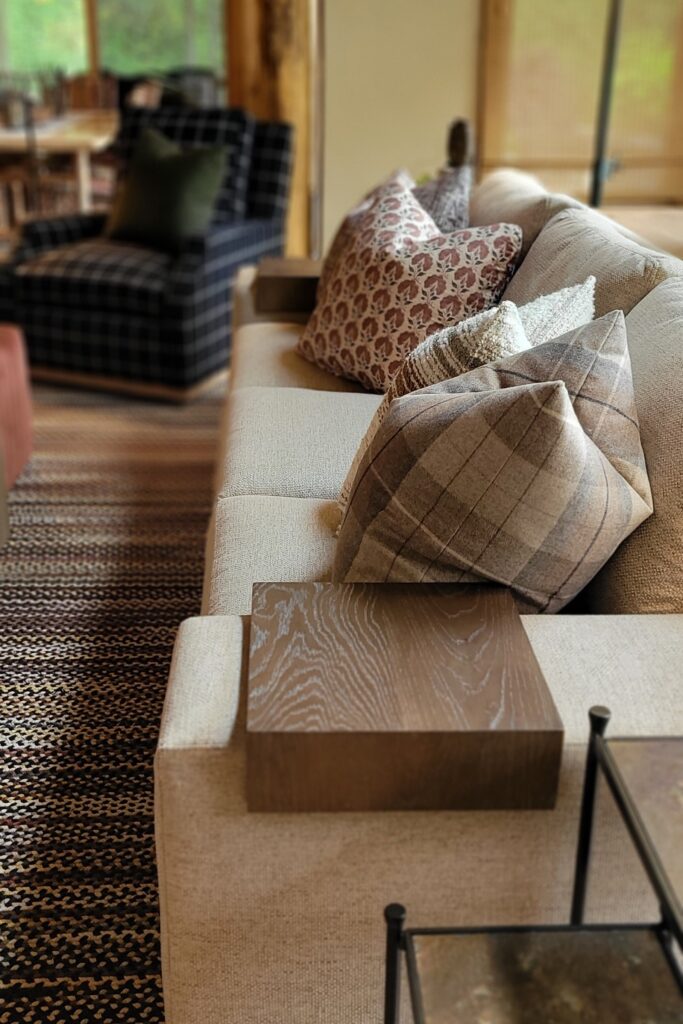 lake geneva cabin sofa
