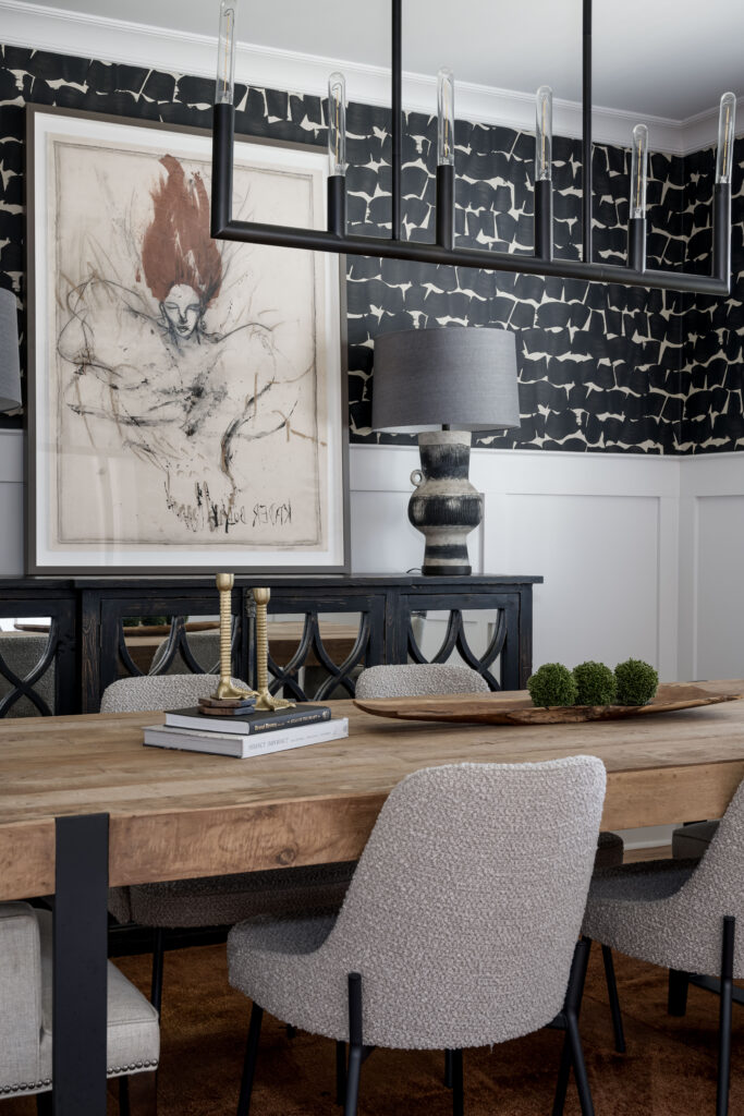 georgia interior design dining room lighting