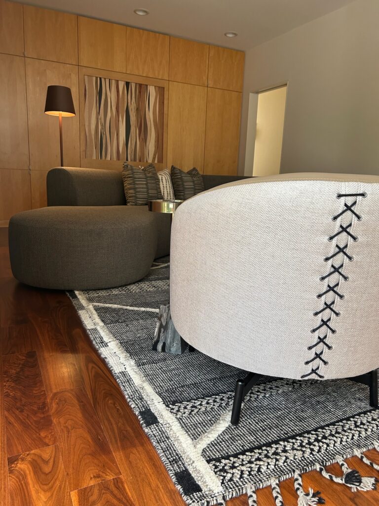 modern form area rug