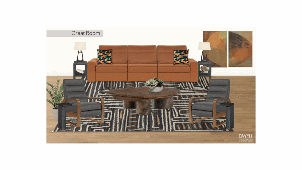 montana loft great room design