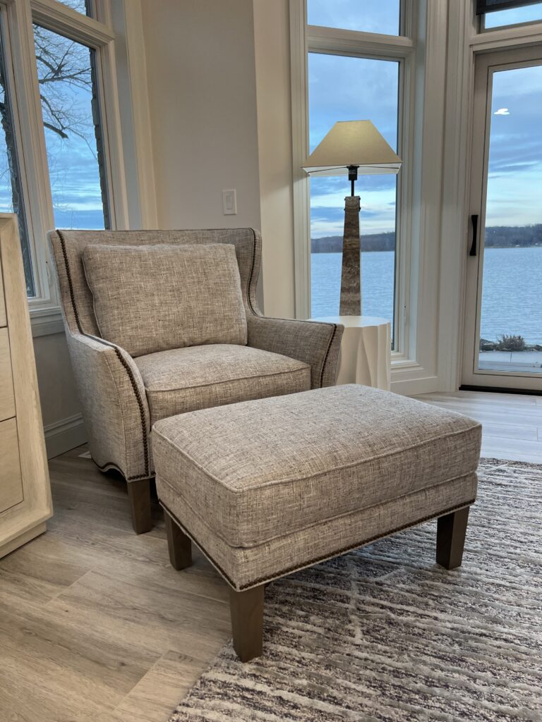 river view primary bedroom arm chair