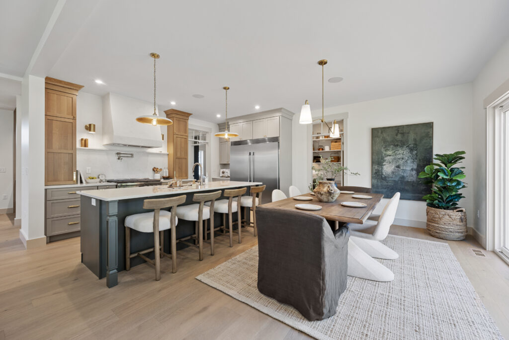vintage revival kitchen and dining room