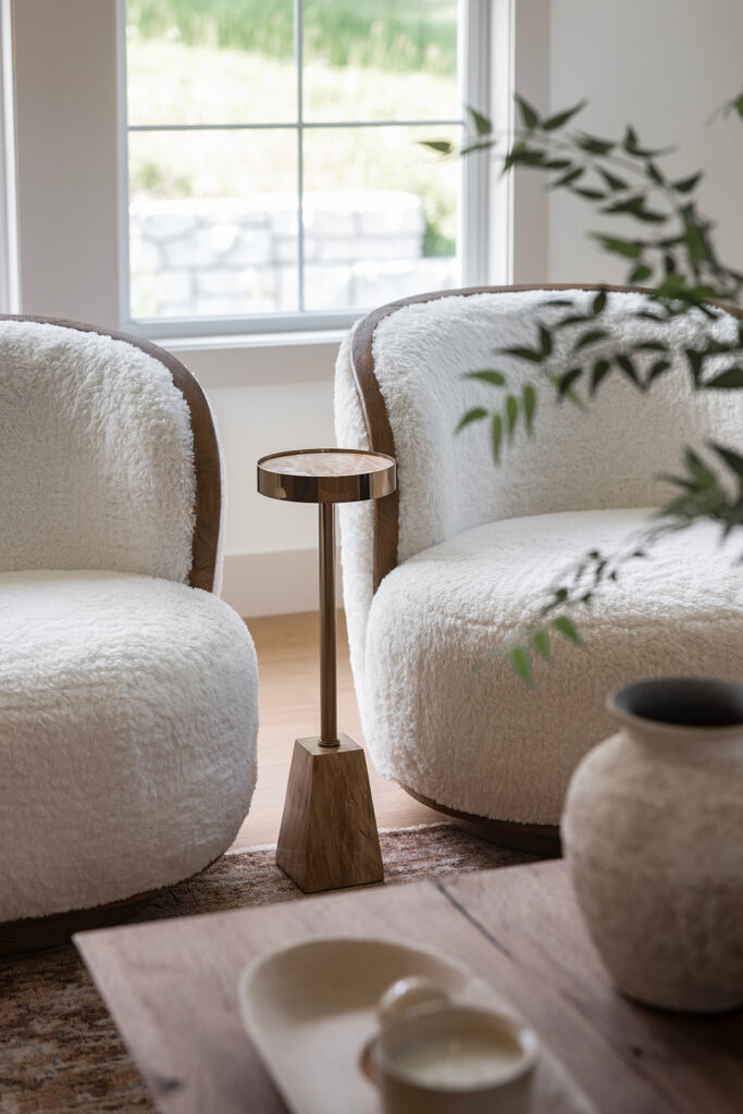 vintage revival living room end table