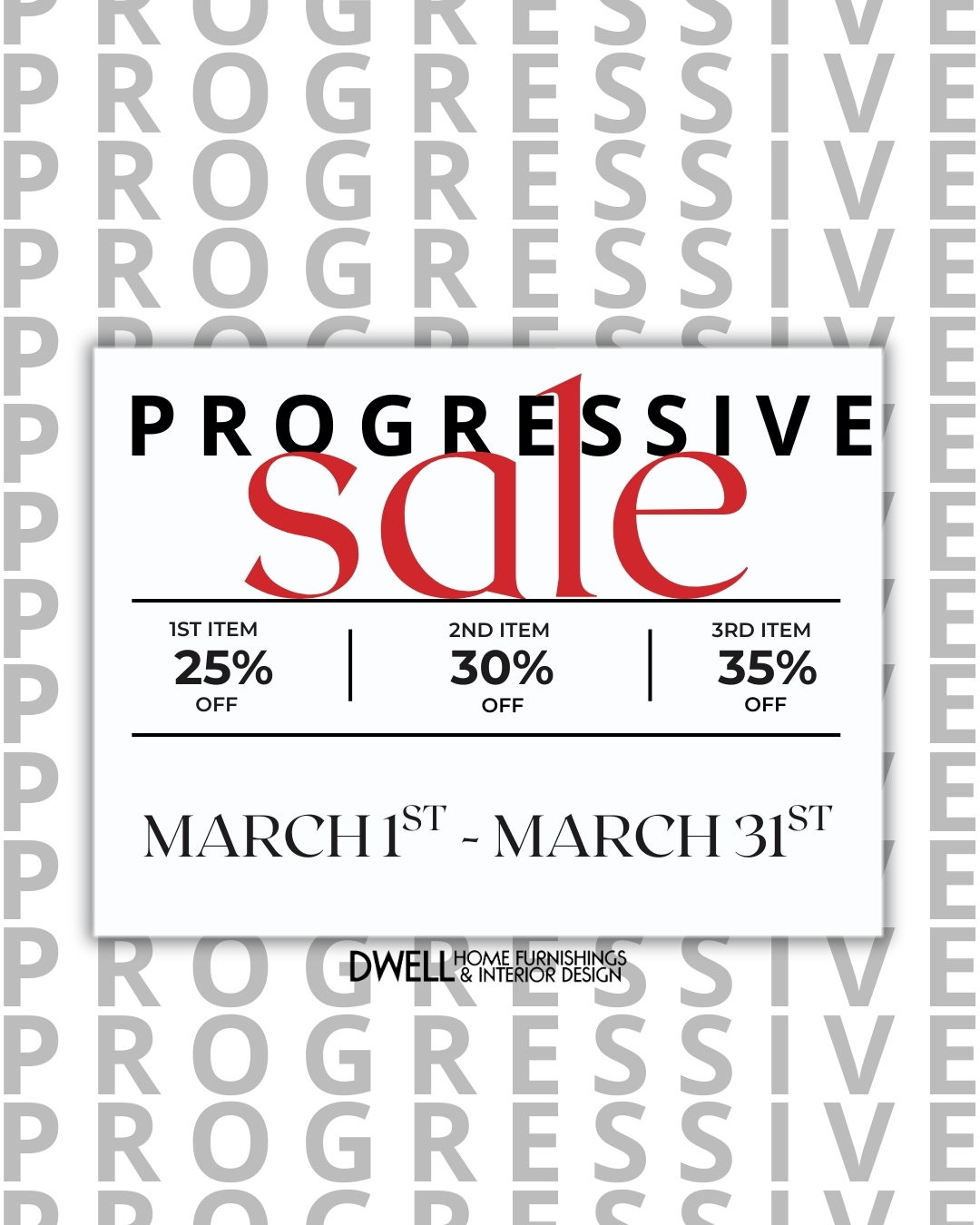 progressive sale announcement