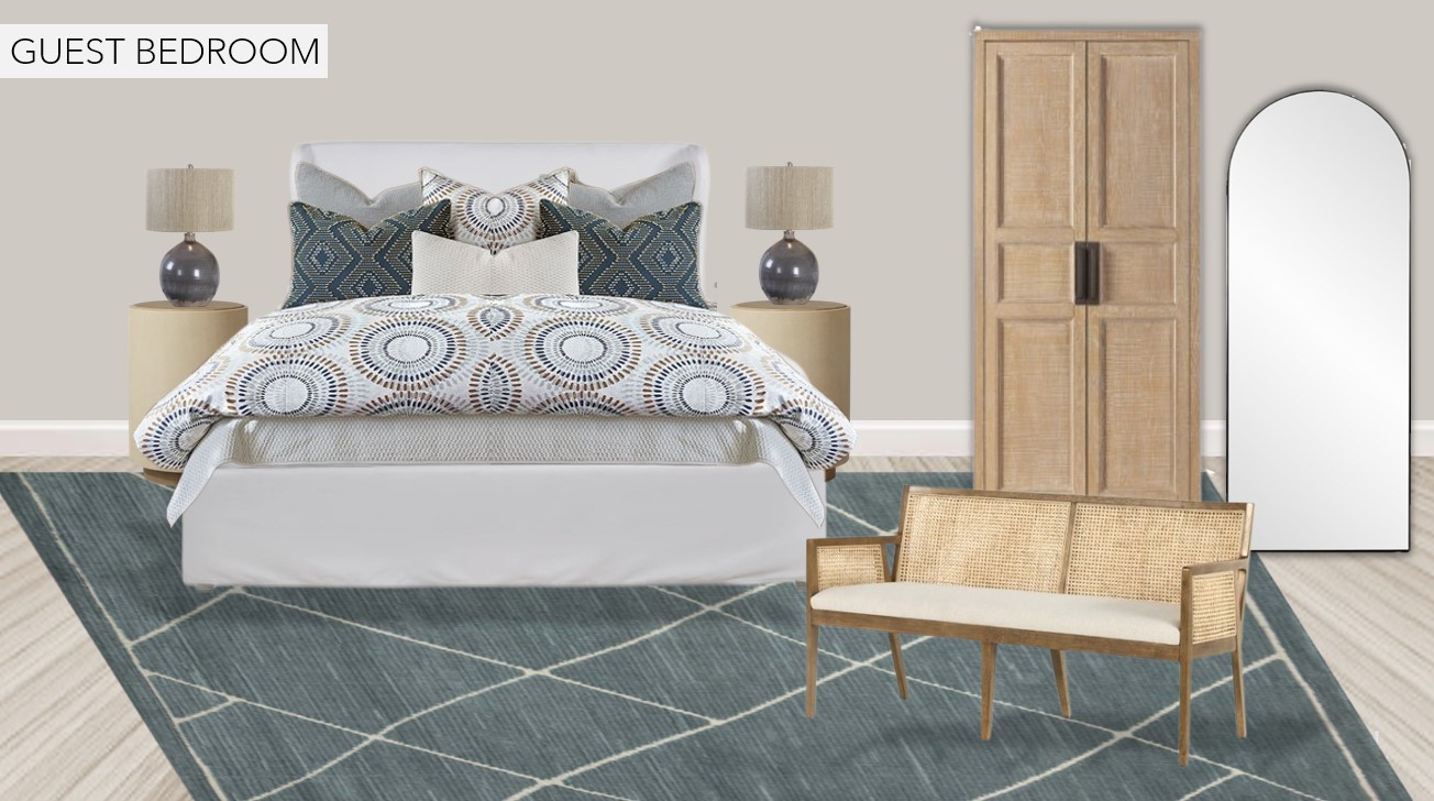 timeless guest suite design board