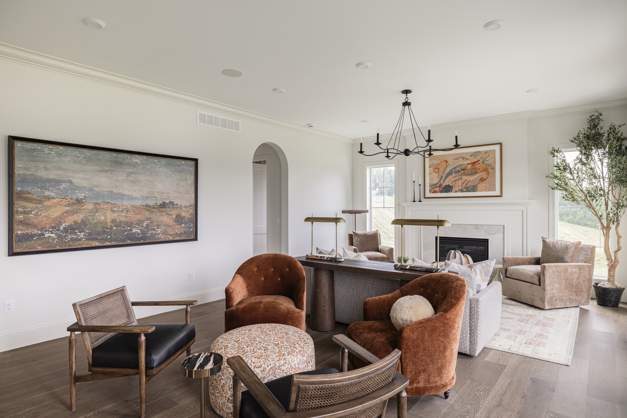 arrange furniture